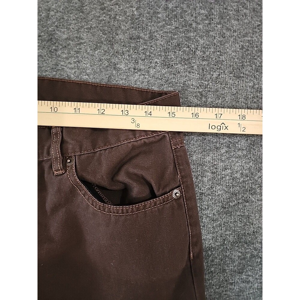 Vintage Ralph Lauren Polo Jeans Co Pants Woman's Size 10 Brown Twill Boot Cut - Picture 5 of 7